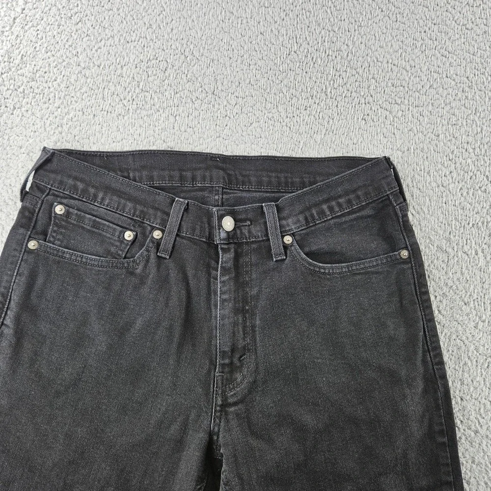 Levis Jeans Men 32x30 Black Denim Athletic Tapered Leg Relaxed Fit Stretch Denim